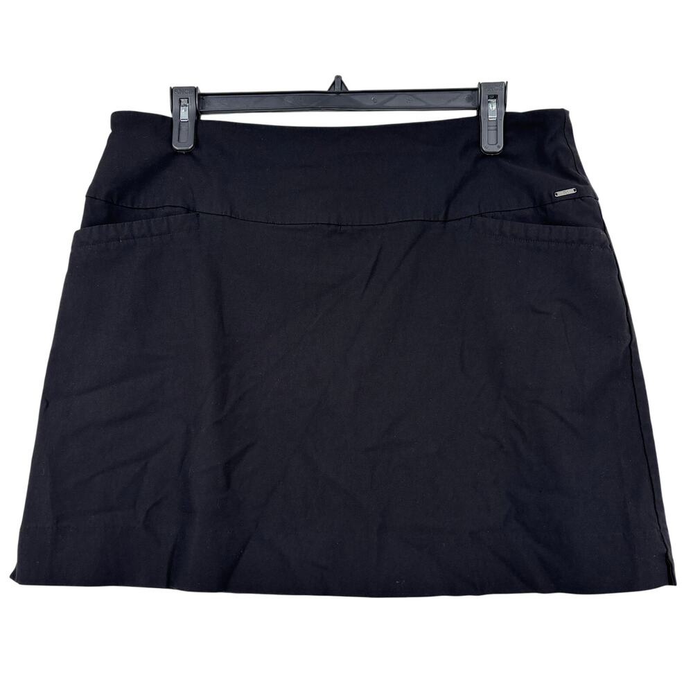 S C & Co Skort Womens Size XXL Black Skirt Built in Shorts Pockets Stretch